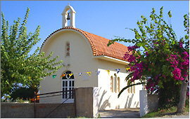 Sfakaki (Rethymnon): Die Kirche an der Straße nach Pagalochori